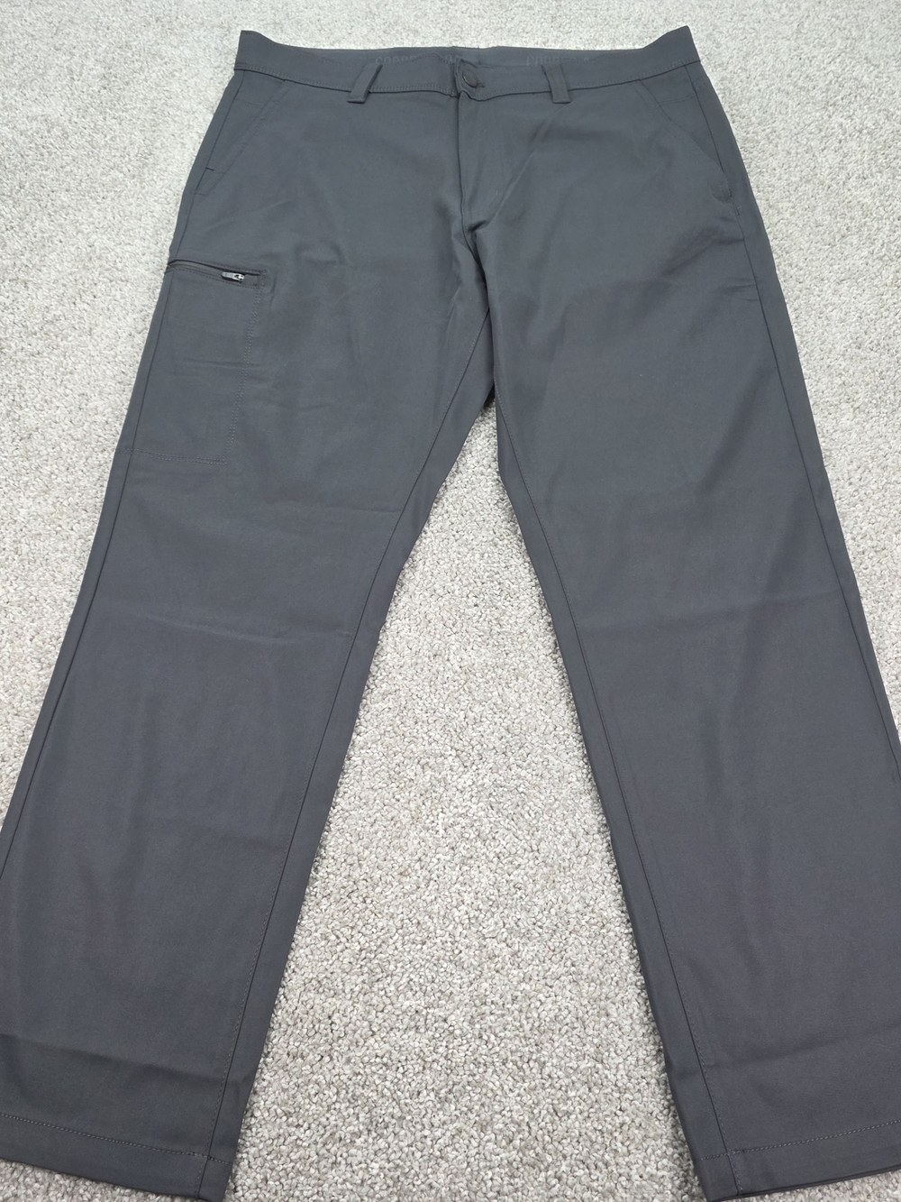 Copper‎ & Oak Men's Tech Utility Pant Straight Fit Grey Size 36x30 NWOT
